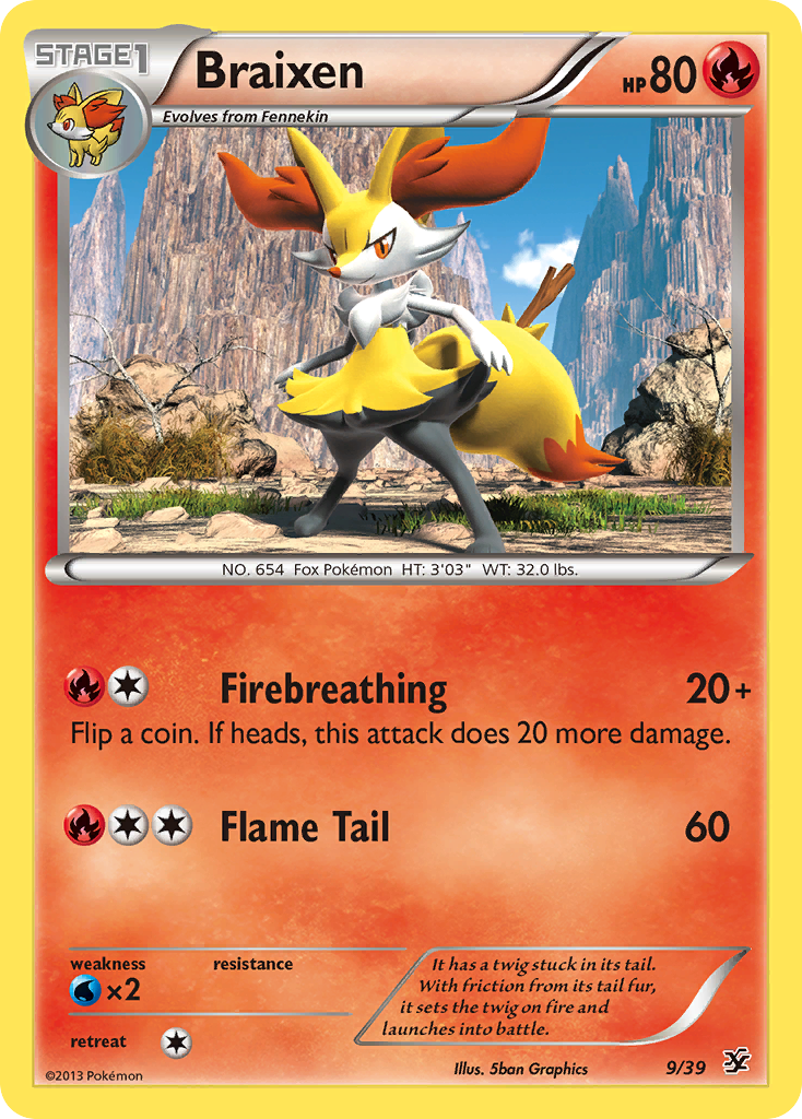 Braixen (9/39) [XY: Kalos Starter Set] | Mindsight Gaming