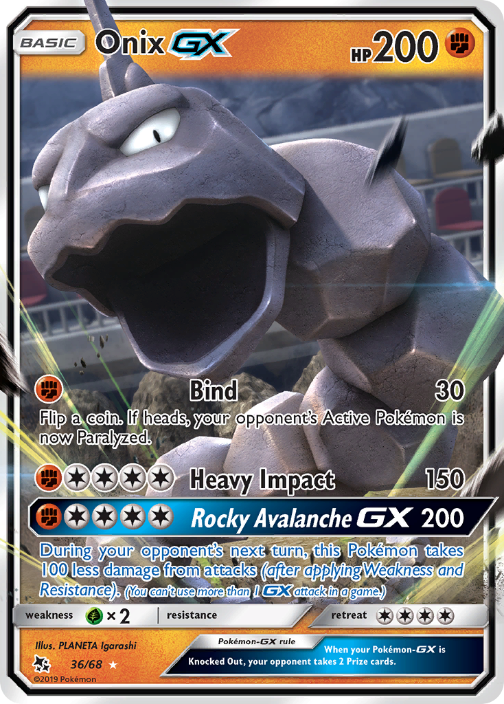 Onix GX (36/68) [Sun & Moon: Hidden Fates] | Mindsight Gaming