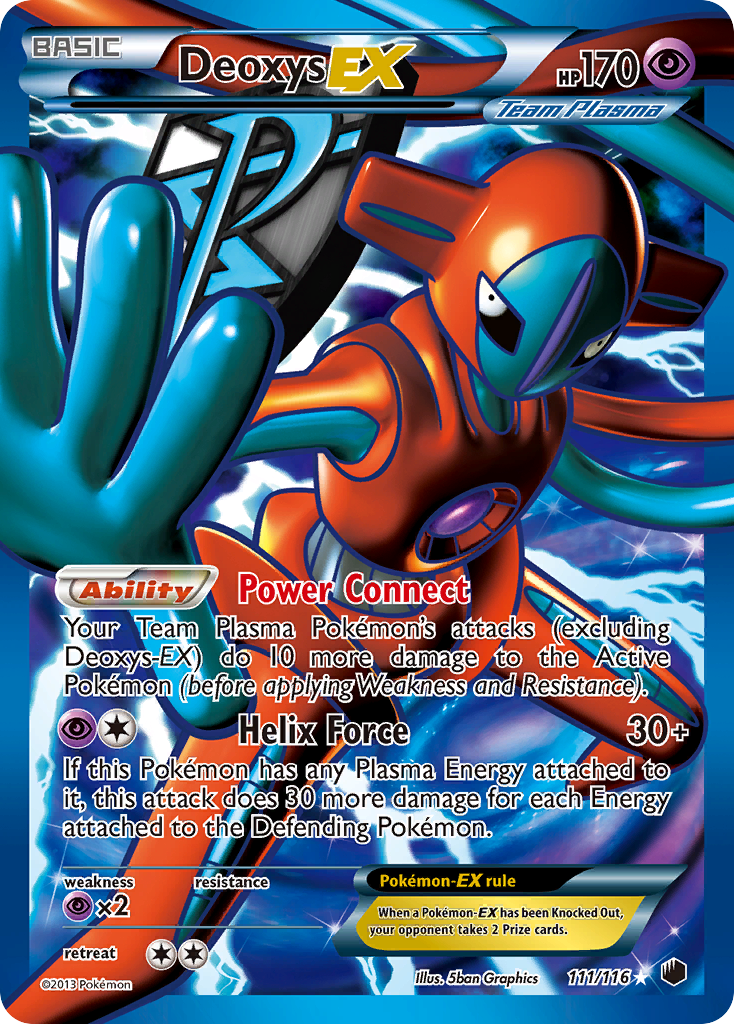 Deoxys EX (111/116) [Black & White: Plasma Freeze] | Mindsight Gaming