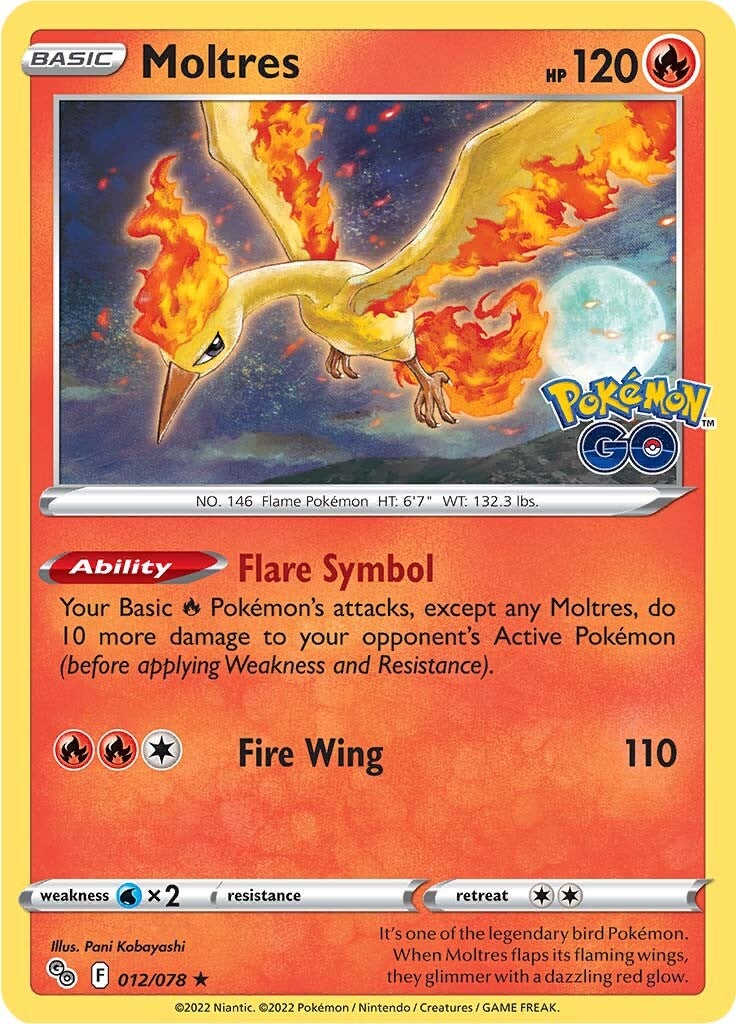 Moltres (012/078) [Pokémon GO] | Mindsight Gaming