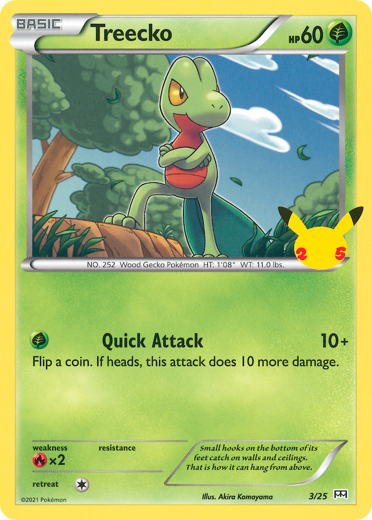 Treecko (3/25) [McDonald's 25th Anniversary] | Mindsight Gaming