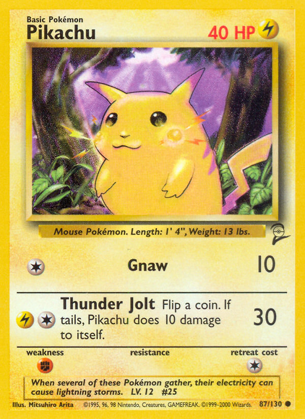 Pikachu (87/130) [Base Set 2] | Mindsight Gaming