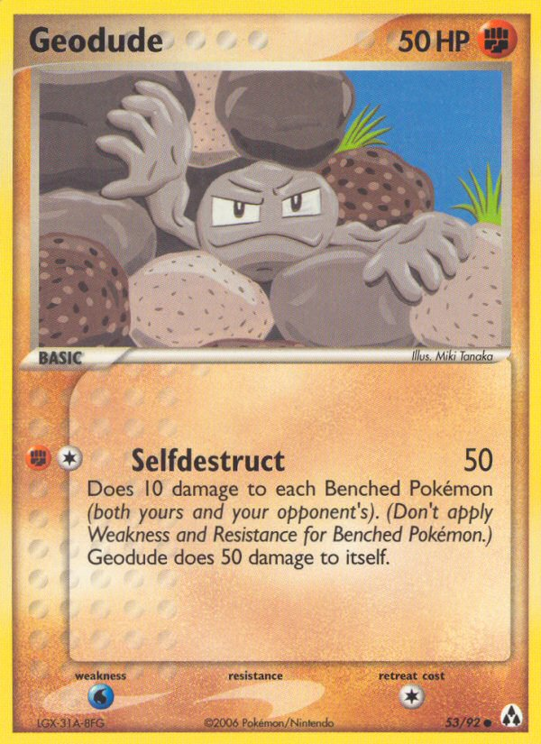 Geodude (53/92) [EX: Legend Maker] | Mindsight Gaming