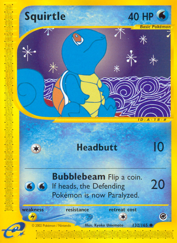 Squirtle (132/165) [Expedition: Base Set] | Mindsight Gaming