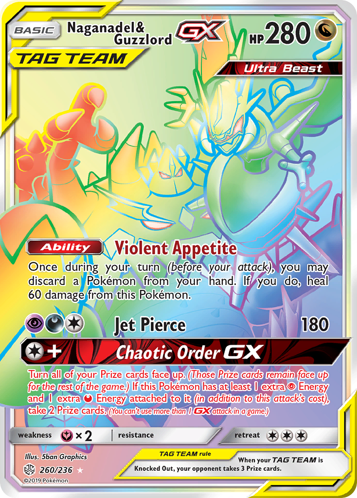 Naganadel & Guzzlord GX (260/236) [Sun & Moon: Cosmic Eclipse] | Mindsight Gaming