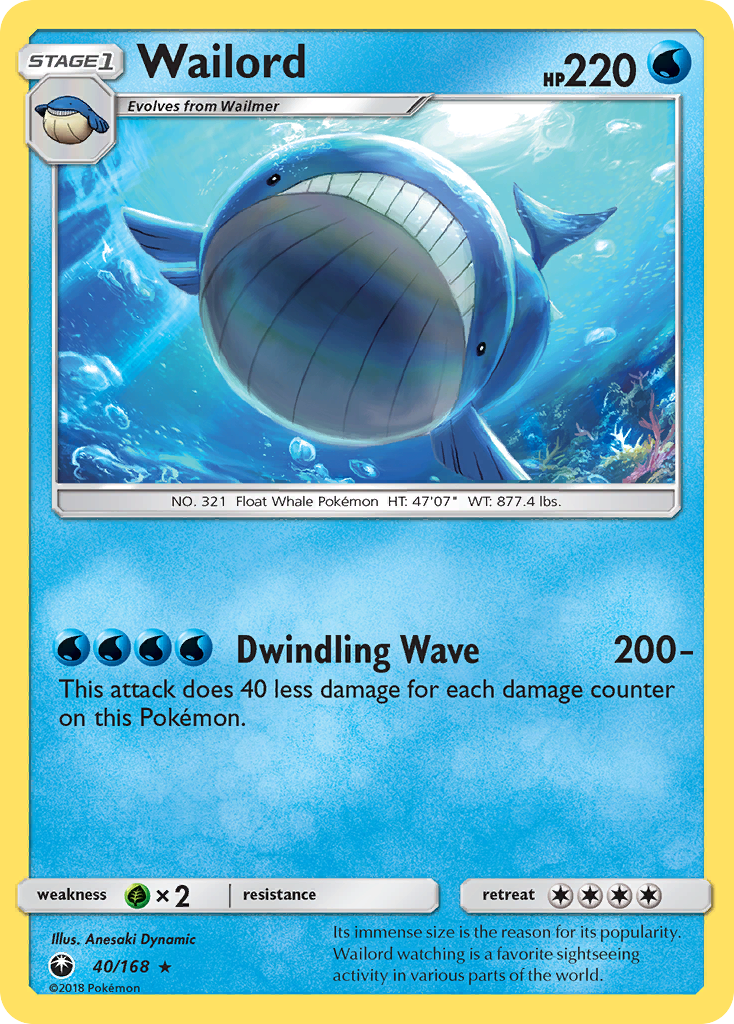 Wailord (40/168) [Sun & Moon: Celestial Storm] | Mindsight Gaming