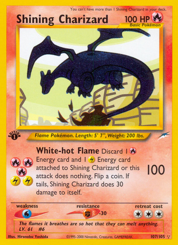 Shining Charizard (107/105) [Neo Destiny 1st Edition] | Mindsight Gaming