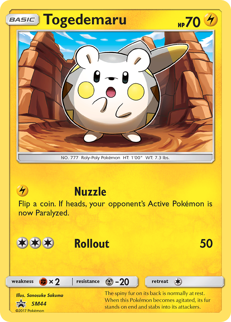 Togedemaru (SM44) [Sun & Moon: Black Star Promos] | Mindsight Gaming