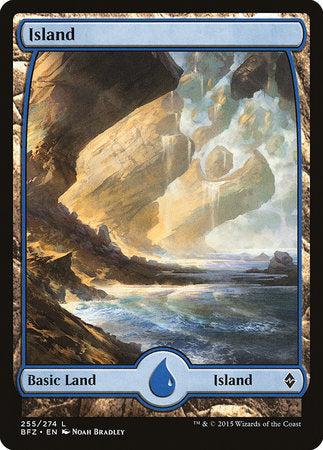 Island (255) - Full Art [Battle for Zendikar] | Mindsight Gaming