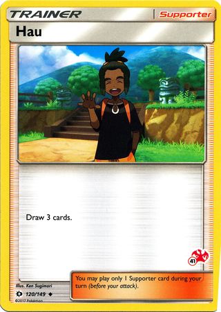 Hau (120/149) (Charizard Stamp #41) [Battle Academy 2020] | Mindsight Gaming