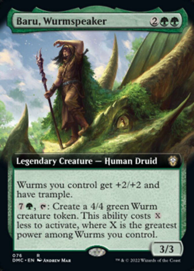 Baru, Wurmspeaker (Extended Art) [Dominaria United Commander] | Mindsight Gaming