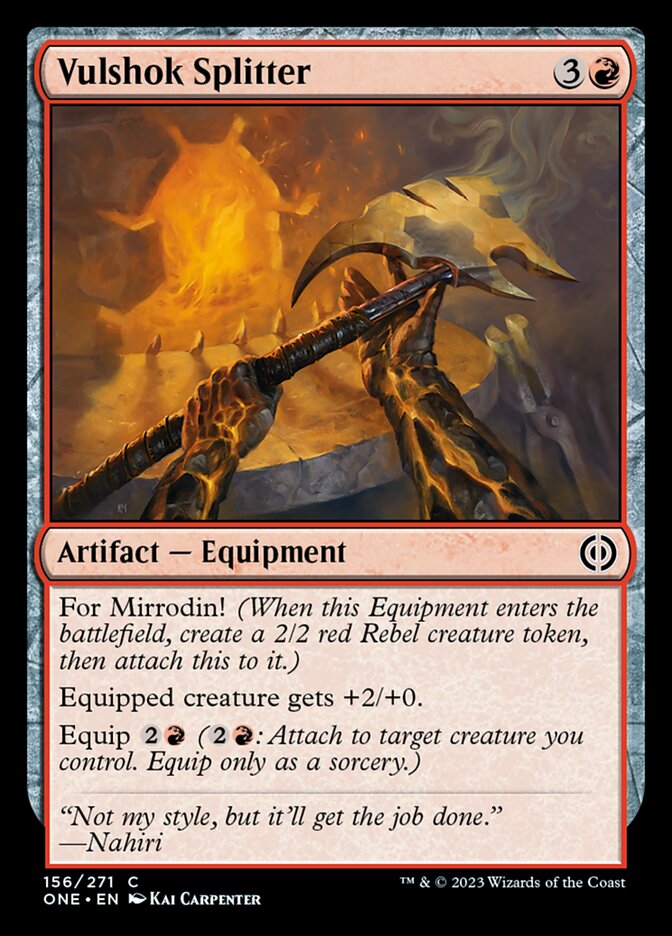 Vulshok Splitter [Phyrexia: All Will Be One] | Mindsight Gaming