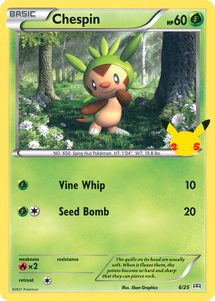 Chespin (6/25) [McDonald's 25th Anniversary] | Mindsight Gaming