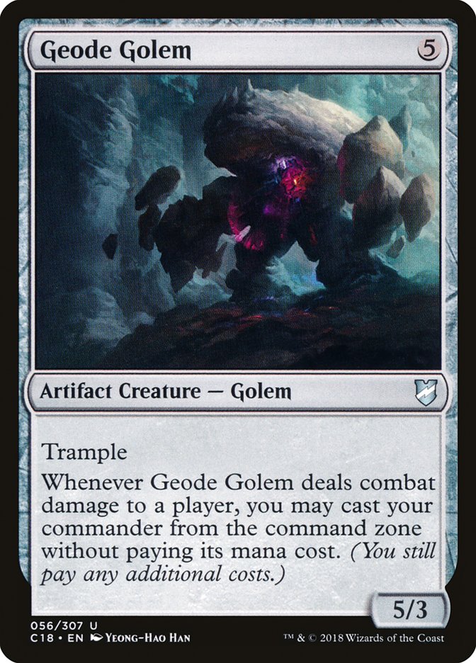 Geode Golem [Commander 2018] | Mindsight Gaming