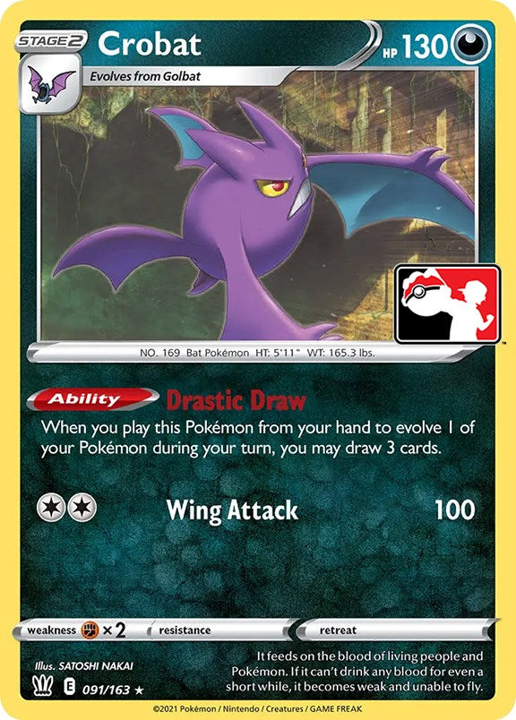 Crobat (091/163) [Prize Pack Series One] | Mindsight Gaming