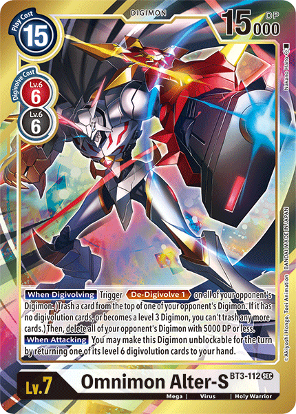 Omnimon Alter-S [BT3-112] (Alternate Art) [Release Special Booster Ver.1.5] | Mindsight Gaming