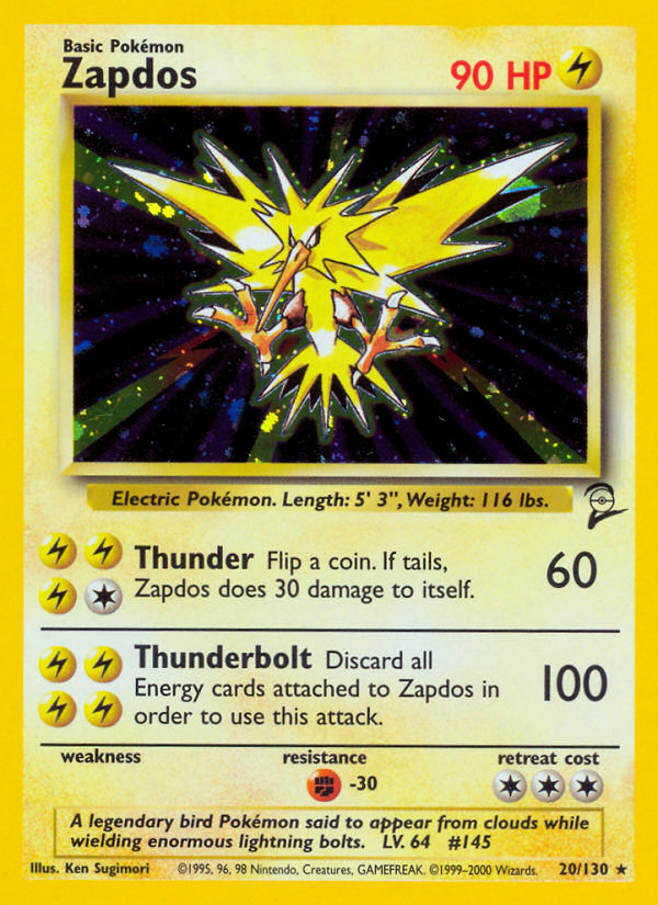 Zapdos (20/130) [Base Set 2] | Mindsight Gaming