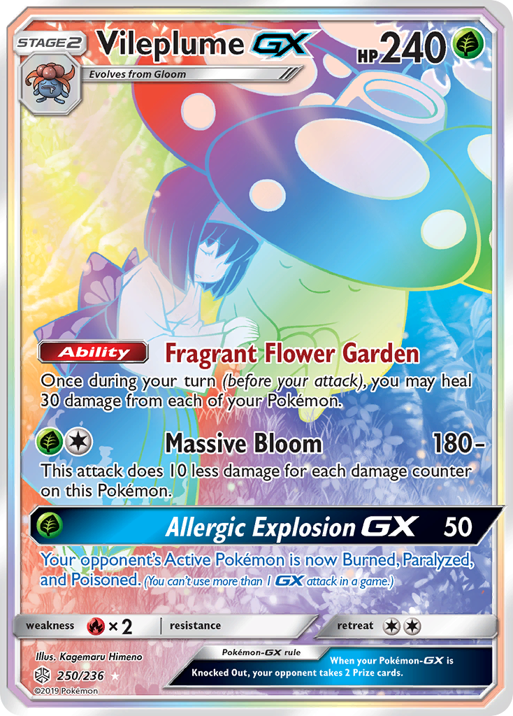 Vileplume GX (250/236) [Sun & Moon: Cosmic Eclipse] | Mindsight Gaming