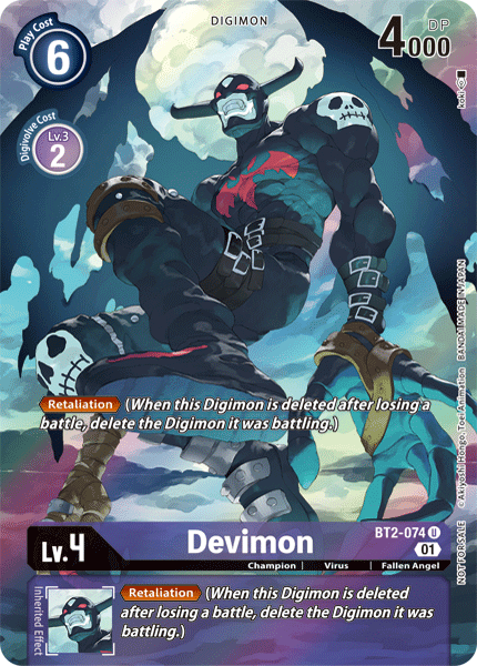 Devimon [BT2-074] (Alternate Art) [Release Special Booster Ver.1.0] | Mindsight Gaming