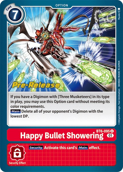 Happy Bullet Showering [BT6-095] [Double Diamond Pre-Release Cards] | Mindsight Gaming