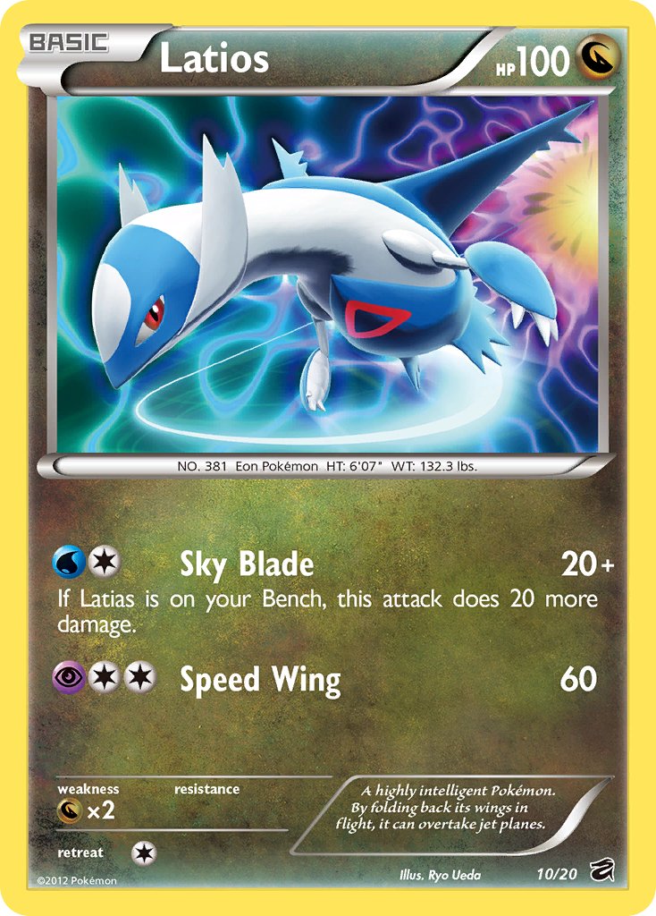 Latios (10/20) [Black & White: Dragon Vault] | Mindsight Gaming