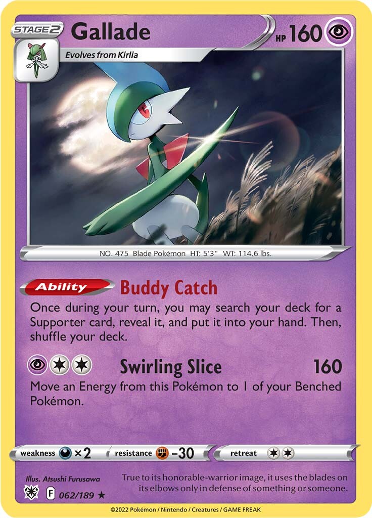 Gallade (062/189) [Sword & Shield: Astral Radiance] | Mindsight Gaming