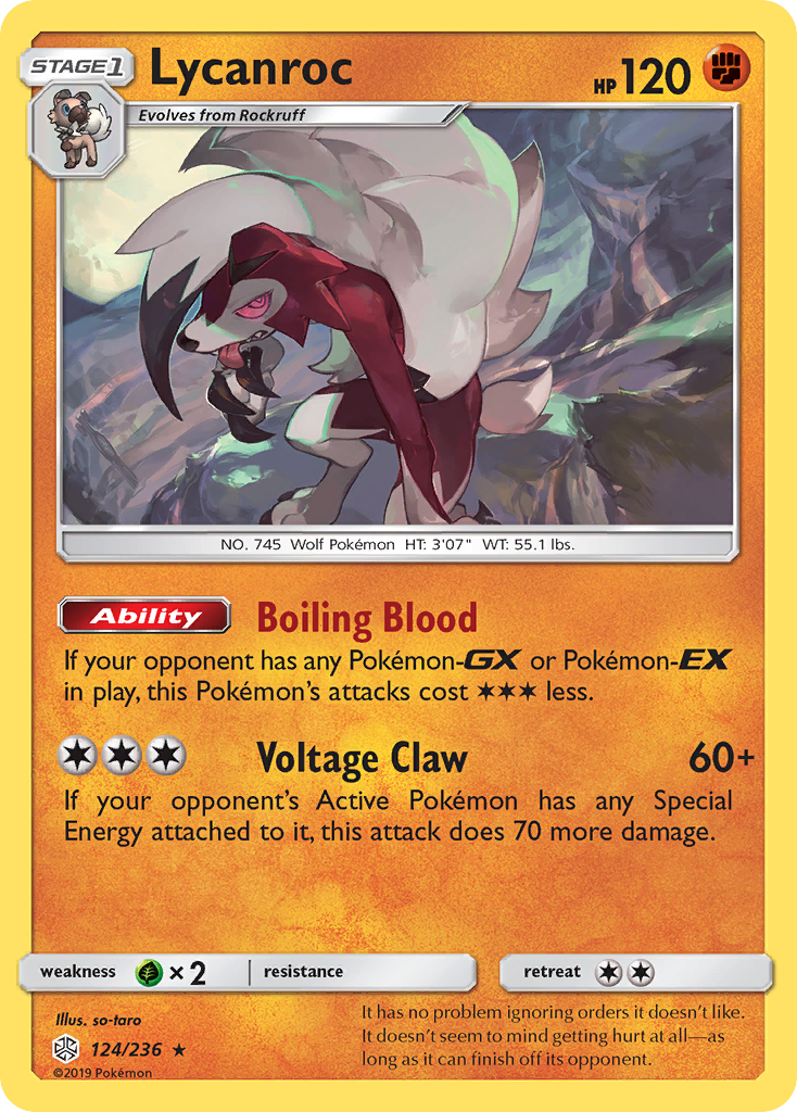 Lycanroc (124/236) [Sun & Moon: Cosmic Eclipse] | Mindsight Gaming