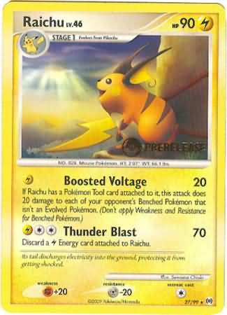 Raichu (27/99) (Prerelease Promo) [Nintendo: Black Star Promos] | Mindsight Gaming