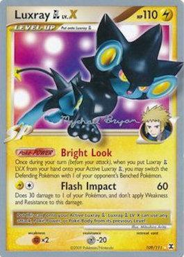 Luxray GL LV.X (109/111) (Happy Luck - Mychael Bryan) [World Championships 2010] | Mindsight Gaming