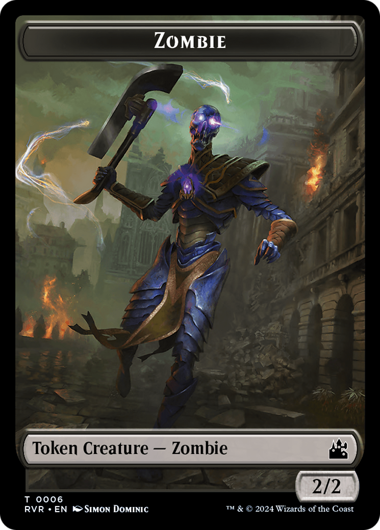 Zombie Token [Ravnica Remastered Tokens] | Mindsight Gaming