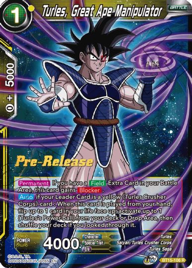 Turles, Great Ape Manipulator (BT15-106) [Saiyan Showdown Prerelease Promos] | Mindsight Gaming