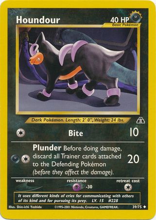 Houndour (39/75) [Neo Discovery Unlimited] | Mindsight Gaming