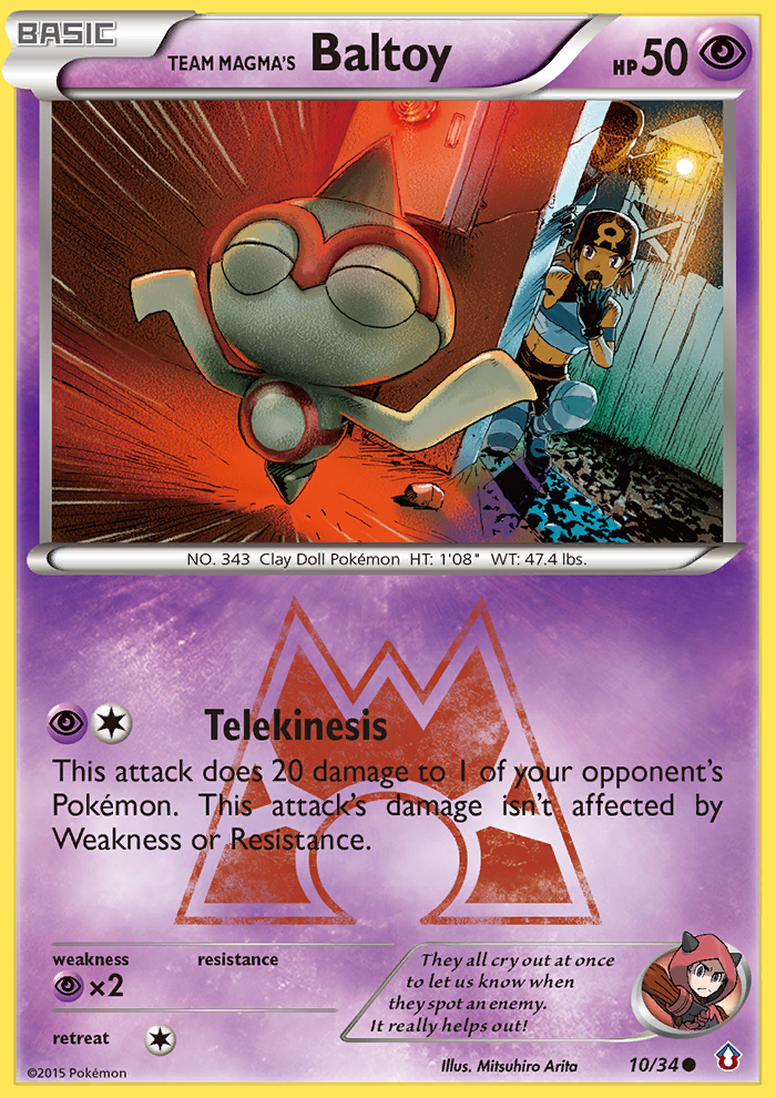 Team Magma's Baltoy (10/34) [XY: Double Crisis] | Mindsight Gaming