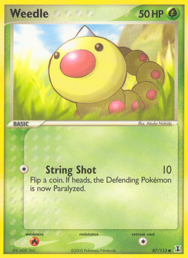 Weedle (87/113) [EX: Delta Species] | Mindsight Gaming