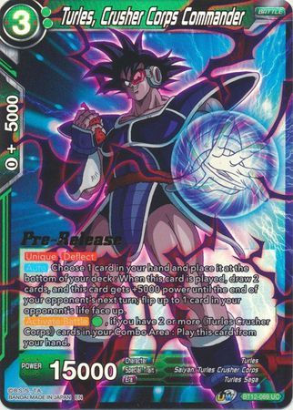 Turles, Crusher Corps Commander (BT12-069) [Vicious Rejuvenation Prerelease Promos] | Mindsight Gaming