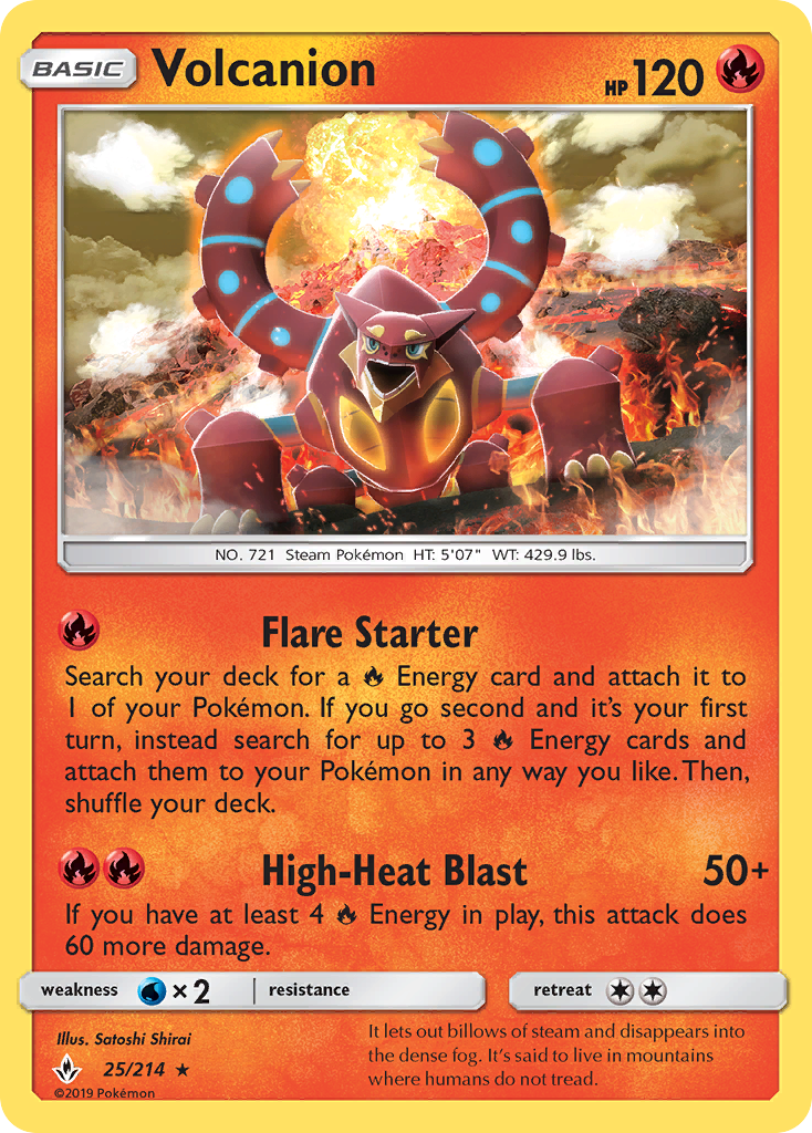 Volcanion (25/214) [Sun & Moon: Unbroken Bonds] | Mindsight Gaming