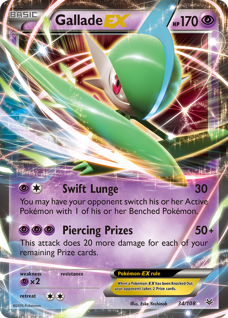 Gallade EX (34/108) [XY: Roaring Skies] | Mindsight Gaming