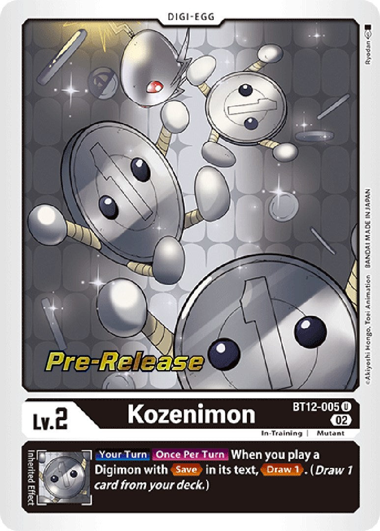 Kozenimon [BT12-005] [Across Time Pre-Release Cards] | Mindsight Gaming