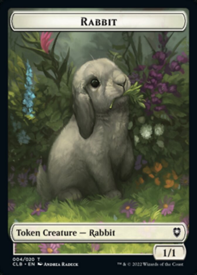 Treasure // Rabbit Double-sided Token [Commander Legends: Battle for Baldur's Gate Tokens] | Mindsight Gaming