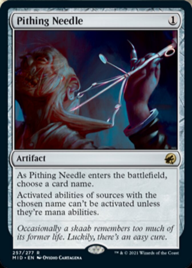 Pithing Needle [Innistrad: Midnight Hunt] | Mindsight Gaming