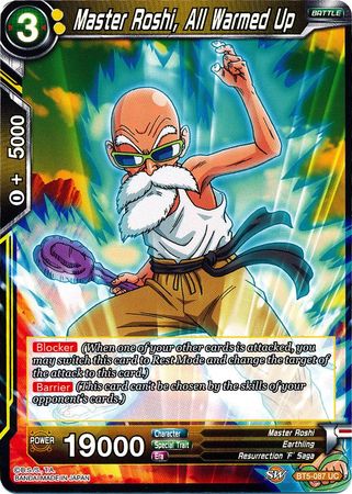 Master Roshi, All Warmed Up (BT5-087) [Miraculous Revival] | Mindsight Gaming