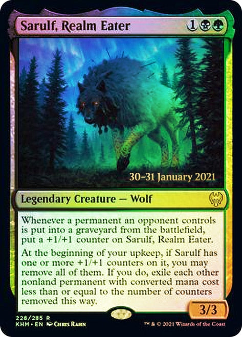 Sarulf, Realm Eater  [Kaldheim Prerelease Promos] | Mindsight Gaming