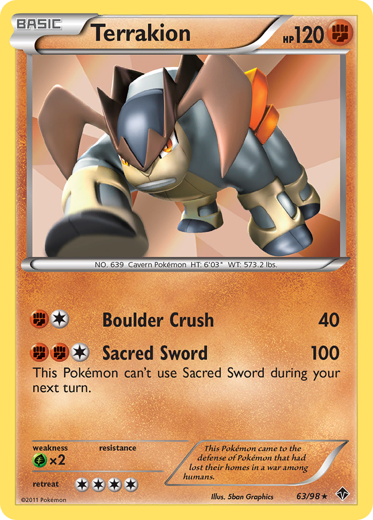 Terrakion (63/98) [Black & White: Emerging Powers] | Mindsight Gaming