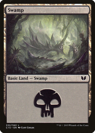 Swamp (332) [Commander 2015] | Mindsight Gaming