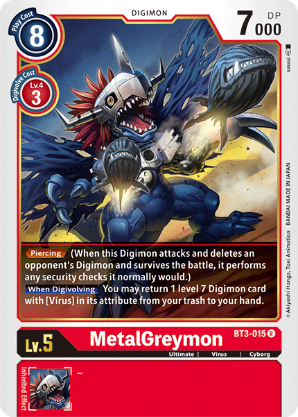 MetalGreymon [BT3-015] [Release Special Booster Ver.1.5] | Mindsight Gaming