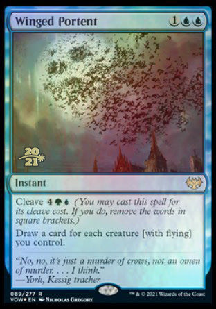 Winged Portent [Innistrad: Crimson Vow Prerelease Promos] | Mindsight Gaming