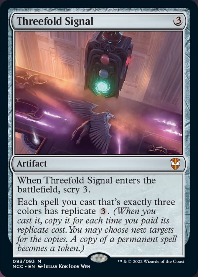 Threefold Signal [Streets of New Capenna Commander] | Mindsight Gaming