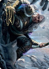 Jorn, God of Winter Art Card (Gold-Stamped Signature) [Kaldheim: Art Series] | Mindsight Gaming