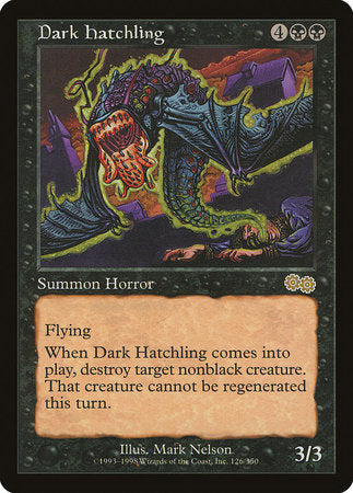 Dark Hatchling [Urza's Saga] | Mindsight Gaming