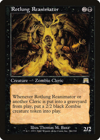 Rotlung Reanimator [Onslaught] | Mindsight Gaming